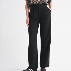 Abercrombie & Fitch Black Wide Leg Pants